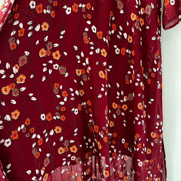 Second Female Anthropologie Silk Mix Maxi Dress Size L - Picture 5 of 13